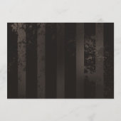 茶色の背景にスチームパンクストライプのトンボ アドバイスカード (裏面)