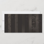 茶色の背景にスチームパンクストライプのトンボ カード (裏面)