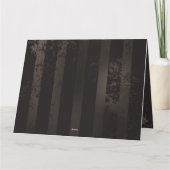 茶色の背景にスチームパンクストライプのトンボ カード (裏面)