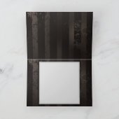 茶色の背景にスチームパンクストライプのトンボ カード (内部)