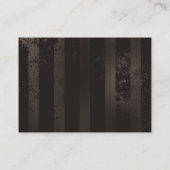 茶色の背景にスチームパンクストライプのトンボ コーリングカード (裏面)