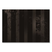 茶色の背景にスチームパンクストライプのトンボ テーブルナンバー (裏面)