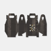 茶色の背景にスチームパンクストライプのトンボ フェイバーボックス (折り畳みなし)