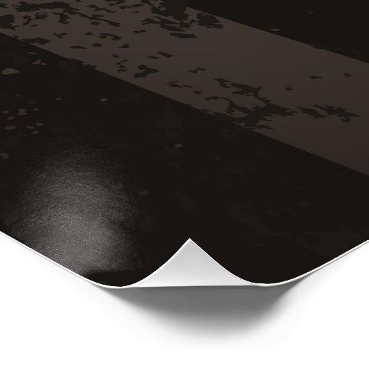 茶色の背景にスチームパンクストライプのトンボ ポスター (コーナー)