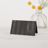 茶色の背景にスチームパンクストライプのトンボ ロイヤリティカード (裏面)