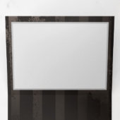 茶色の背景にスチームパンクストライプのトンボ 三つ折りカード (内部最初)