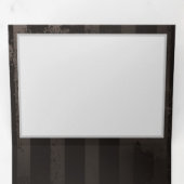 茶色の背景にスチームパンクストライプのトンボ 三つ折り案内状 (内部最初)