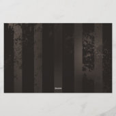 茶色の背景にスチームパンクストライプのトンボ 便箋 (裏面)