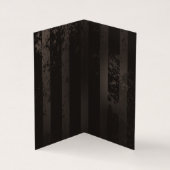 茶色の背景にスチームパンクストライプのトンボ 名刺 (内部)