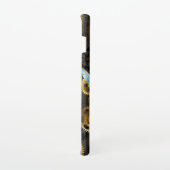 茶色の背景にスチームパンクストライプのトンボ SAMSUNG GALAXYケース (右側)