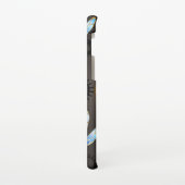 茶色の背景にスチームパンクストライプのトンボ SAMSUNG GALAXYケース (左側)