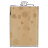 茶色の背景にトナカイイラストレーションフラスコ フラスク (裏面)