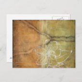 茶色の背景の抽象的なシルエット絵 ポストカード (正面/裏面)