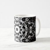 茶色の背景。～とヴィンテージの背景 コーヒーマグカップ (正面右)