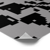 茶色の背景。～とヴィンテージの背景 ポスター (角)