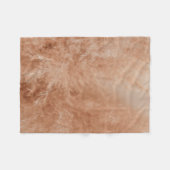 茶色の背景 フリースブランケット (正面(横))