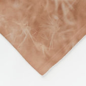 茶色の背景 フリースブランケット (角)