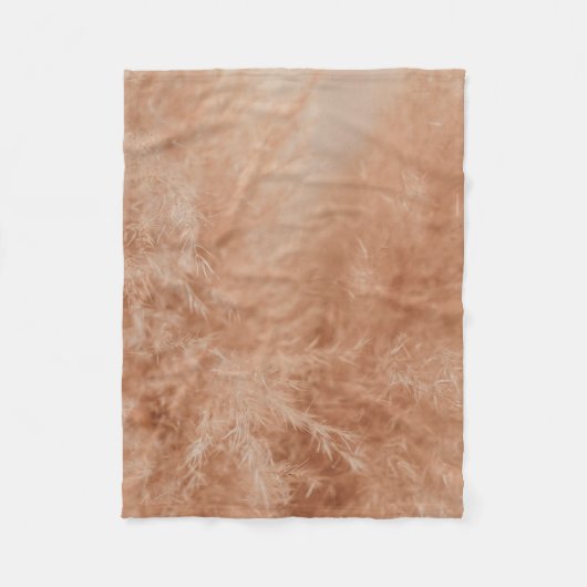 茶色の背景 フリースブランケット (正面)