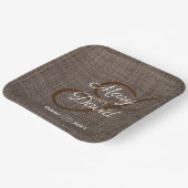 茶色の背素朴景紙プレート ペーパープレート (傾斜あり)