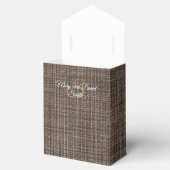 茶色の背素朴景結婚式の引き出物ボックス フェイバーボックス (オープン)