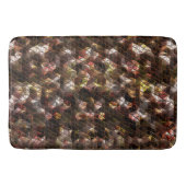 茶色の色の三角形のモザイクと軽いレリーフ、 浮き彫り バスマット (正面)