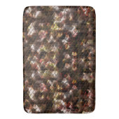 茶色の色の三角形のモザイクと軽いレリーフ、 浮き彫り バスマット (正面縦)