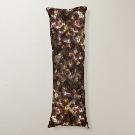 茶色の色の三角形のモザイクと軽いレリーフ、 浮き彫り ボディピロー