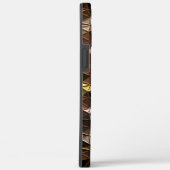 茶色の色の三角形のモザイクと軽いレリーフ、 浮き彫り Case-Mate iPhoneケース (裏面 / 右)