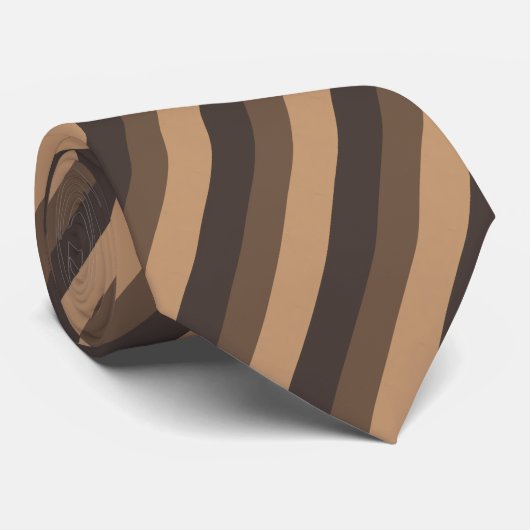 茶色の色合い ネクタイ (ロール)
