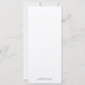 茶色の花の渦巻き結婚式招待状 招待状 (裏面)