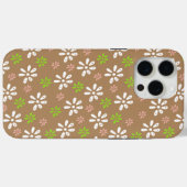 茶色の花パターンiPhone 15 Pro Maxケース Case-Mate iPhoneケース (裏面 (横))