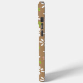 茶色の花パターンiPhone 15 Pro Maxケース Case-Mate iPhoneケース (裏面 / 左)