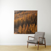 茶色の葉を持つ木の風景写真 タペストリー (インサイチュ)