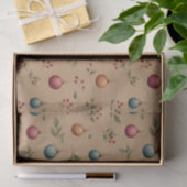 茶色の薄葉紙のクリスマスオーナメント 薄葉紙 (ギフト)
