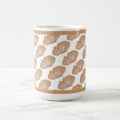 茶色の蝶コーヒーマグ コーヒーマグカップ (中央)