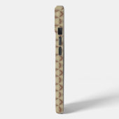 茶色の装飾三角形パターン Case-Mate iPhoneケース (裏面 / 左)