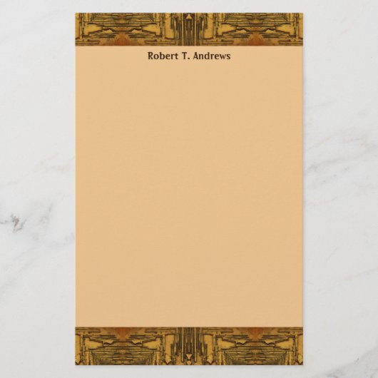 茶色の西部 便箋 (正面)