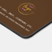 茶色の詳細でカスタマイズ企業の可能 デスクマット (コーナー)
