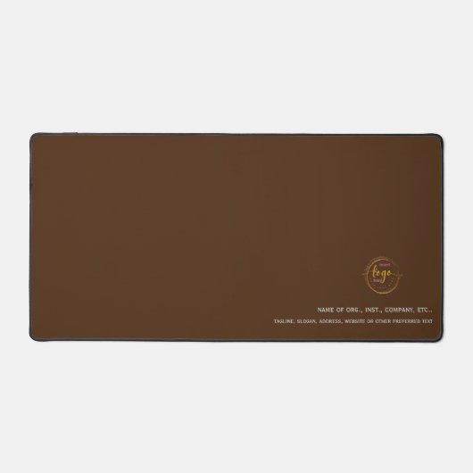 茶色の詳細でカスタマイズ企業の可能 デスクマット (正面)