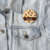 茶色の貝殻の模様 缶バッジ (インサイチュ)