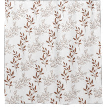 茶色の赤いレトロヴィンテージ葉パターン