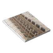 茶色の超高層ビルテクスチャ ノートパッド (アングル)