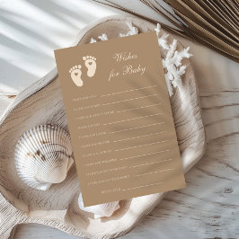 茶色の足跡ジェンダーがベビーの願いを明らかにする