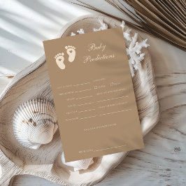 茶色の足跡ジェンダーがベビー予測を明らかにする