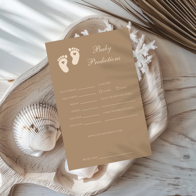 茶色の足跡ジェンダーがベビー予測を明らかにする (クリエイターアップロード済み)