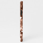 茶色の輝ガーリーかしいモノグラム iPhoneケース (右側)