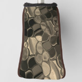 茶色の部分、円、丸い形？ ゴルフヘッドカバー (回転90)