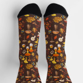 茶色の野生のキノコ ソックス (上部)