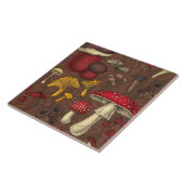 茶色の野生のキノコ タイル (側面)