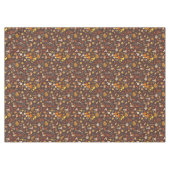 茶色の野生のキノコ テーブルクロス (正面(横))